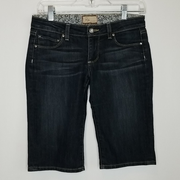PAIGE Pants - Paige Premium Long Bermuda Jean Shorts Size 25